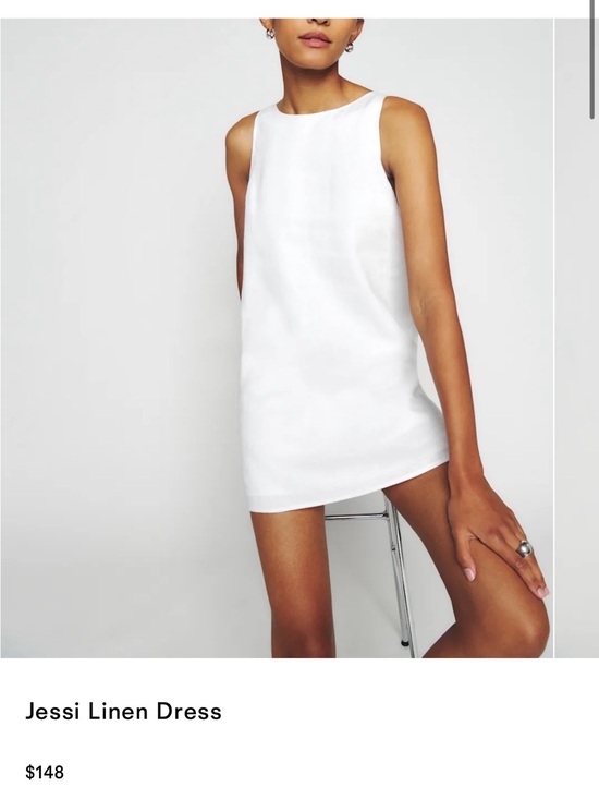 Reformation Dresses & Skirts - Reformation White Mini Linen Dress